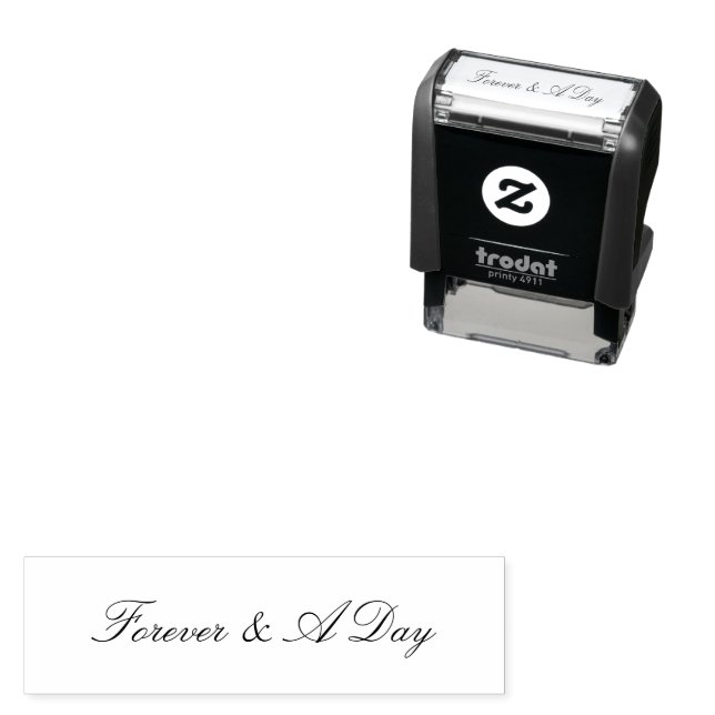 Forever & A Day Wedding Quote Self-inking Stamp (In Situ)
