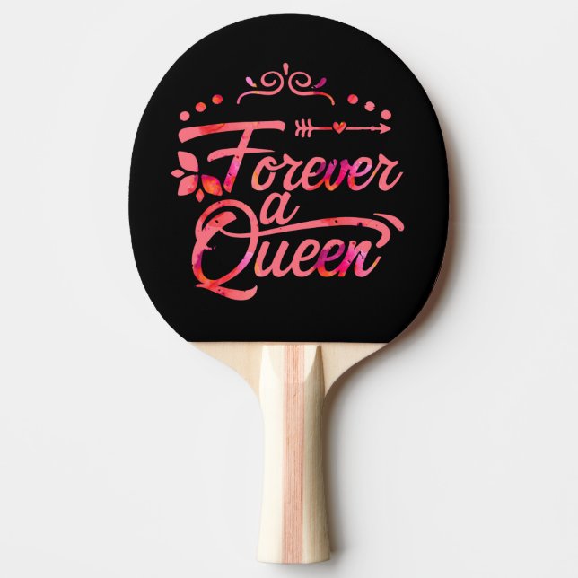 Forever A Queen Gift Bag Ping Pong Paddle (Front)
