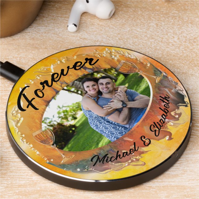 Forever Abstract Sunset 0612 Wireless Charger (Creator Uploaded)