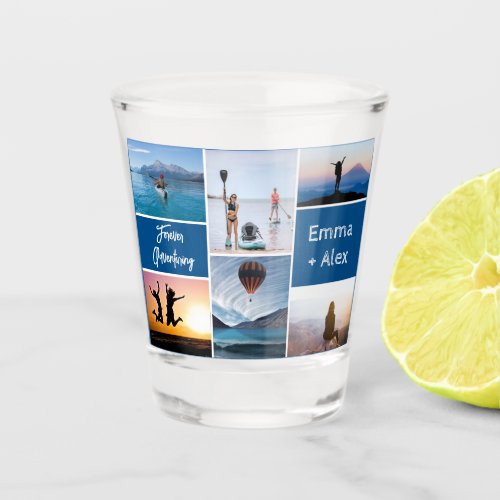 Forever Adventuring 6 Photo Collage Photo Shot Glass