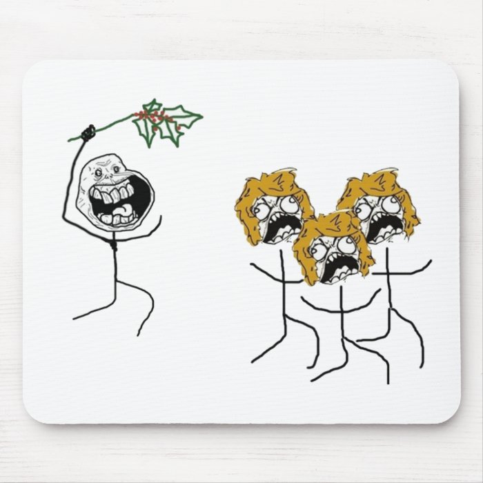 Forever Alone Christmas Mousepad