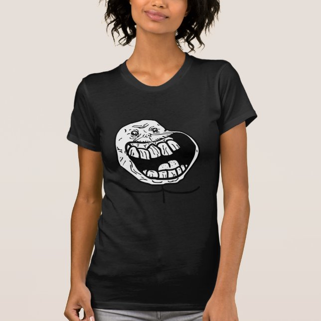 forever alone face T-Shirt (Front)