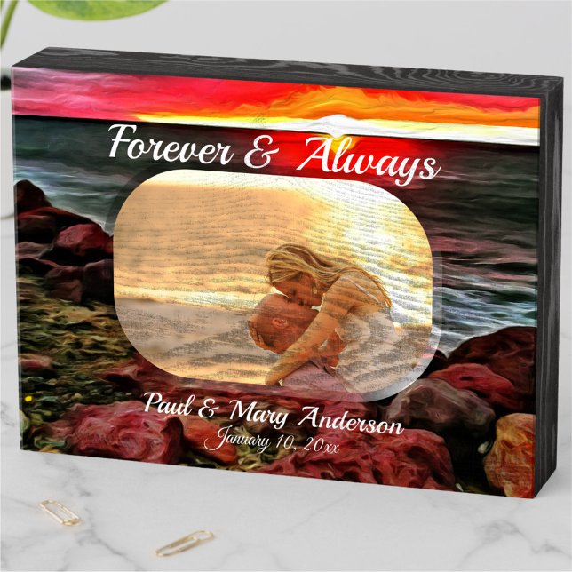 Forever & Always Banderas Sunset 914 Wooden Box Sign (Creator Uploaded)