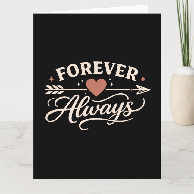 Forever Always Couple - Pointing Right Card (Front)