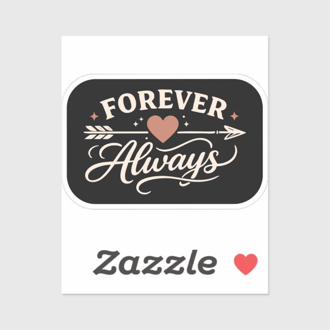Forever Always Couple - Pointing Right Sticker (Sheet)