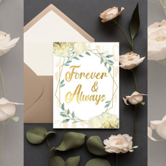 Forever & Always – Elegant Personalized Wedding De Invitation