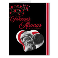 Forever & Always I love You add name photo Black