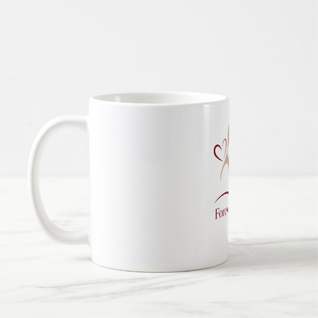 Forever & Always" Minimalist Couple Mug - Elegant  (Left)