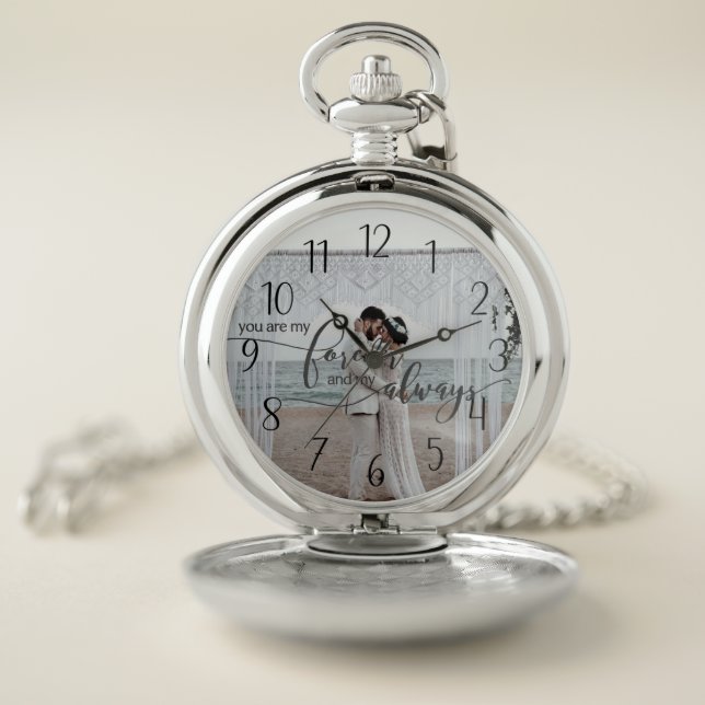 Forever & Always Photo Pocket Watch (Inside)