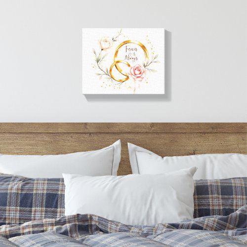 Forever & Always – Romantic Wedding Rings Art