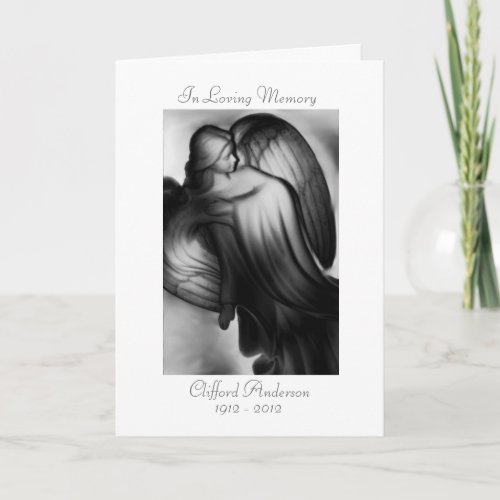 Forever And A Day _ Angel Memorial Card