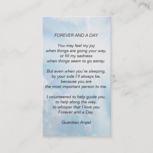 Forever and a Day Business Card