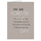 Forever and A Day Poem (Front)