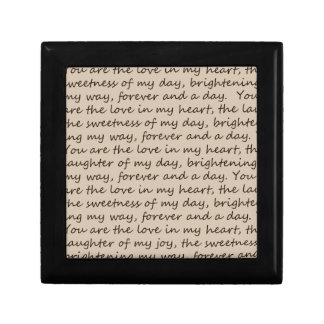 Forever and A Day Poem Keepsake Box