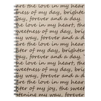 Forever and A Day Poem Notebook
