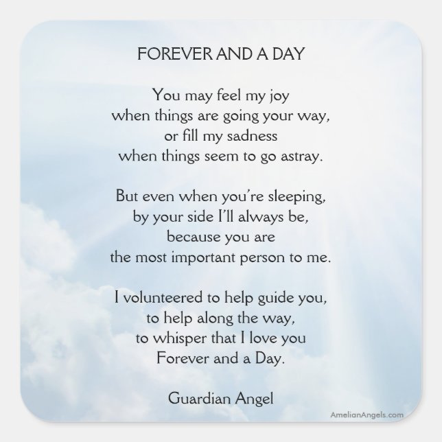 Forever and a Day Square Sticker (Front)