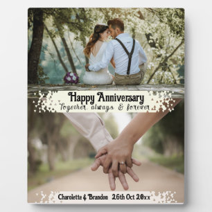 Forever and Always: Happy Anniversary customised Plaque