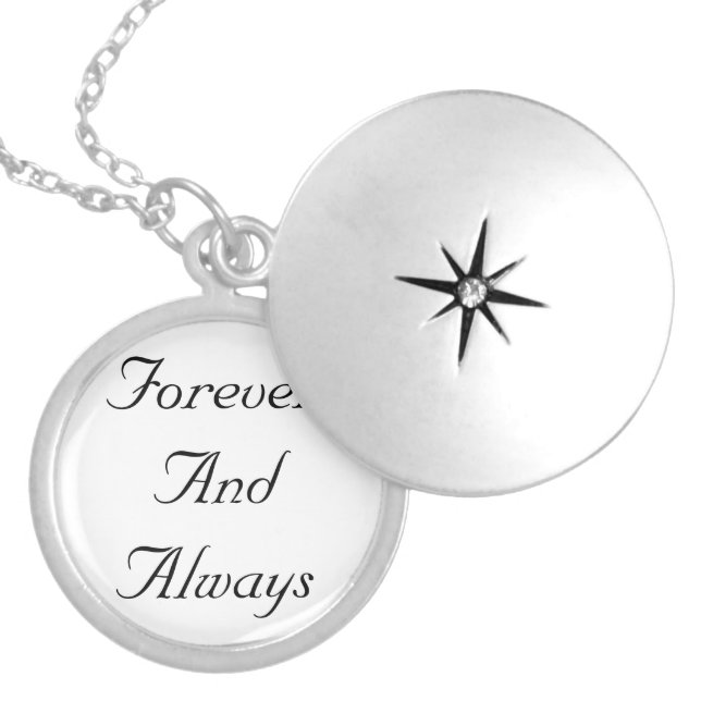Forever And Always Neckless Locket Necklace (Front)