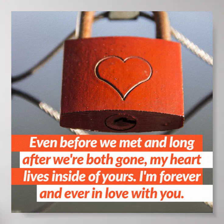 Forever And Ever In Love Poster | Zazzle