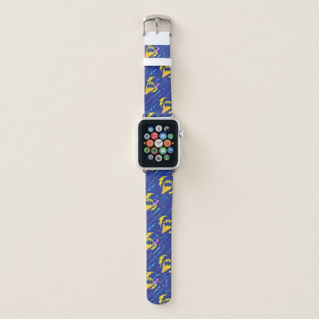 Forever Batman Bat Signal Pattern Apple Watch Band (Front)