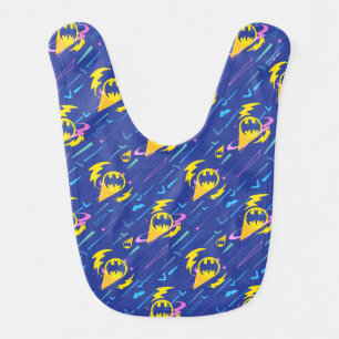 Forever Batman Bat Signal Pattern Baby Bib