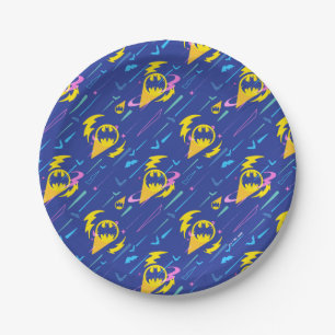 Forever Batman Bat Signal Pattern Paper Plates