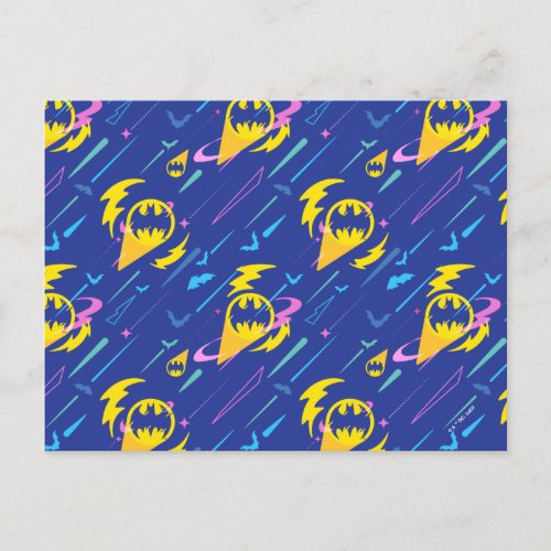 Forever Batman Bat Signal Pattern Postcard