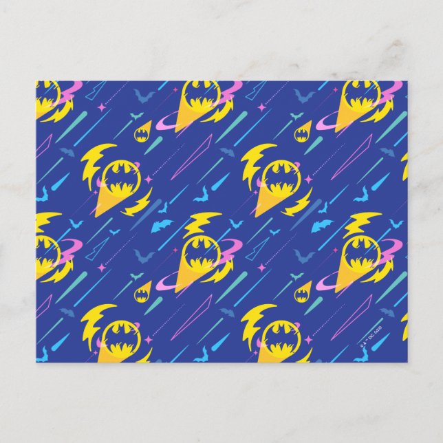 Forever Batman Bat Signal Pattern Postcard (Front)