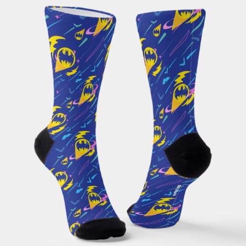 Forever Batman Bat Signal Pattern Socks