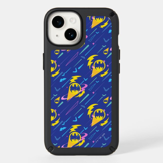 Forever Batman Bat Signal Pattern Speck iPhone Case (Front)