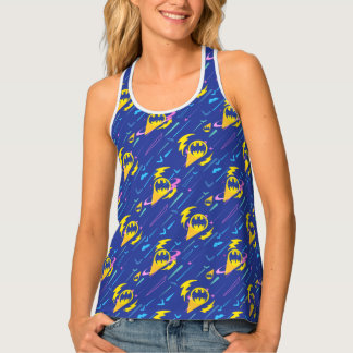 Forever Batman Bat Signal Pattern Tank Top