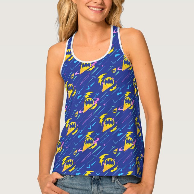 Forever Batman Bat Signal Pattern Tank Top (Front)