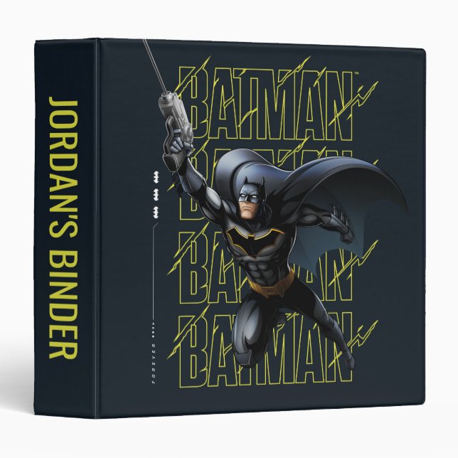 Forever Batman Grappling Hook 3 Ring Binder (Front/Spine)