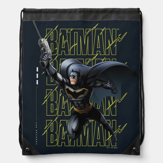 Forever Batman Grappling Hook Drawstring Bag (Front)