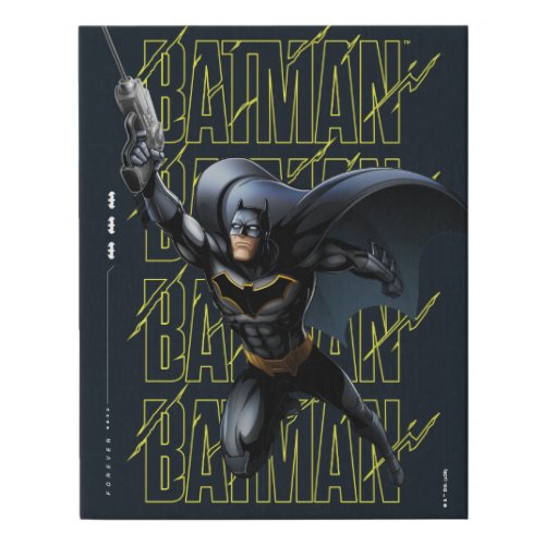 Forever Batman Grappling Hook Faux Canvas Print