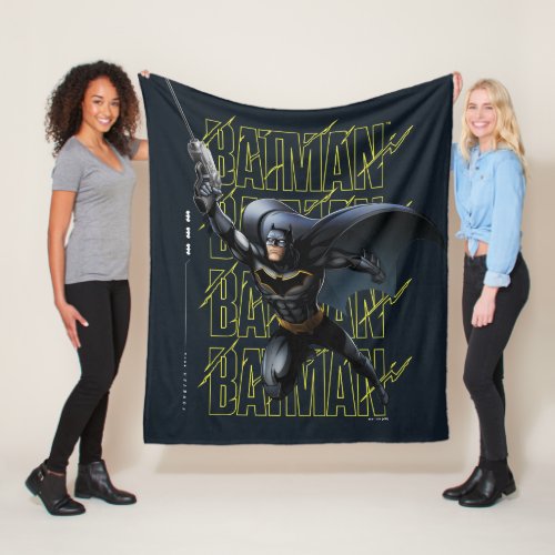 Forever Batman Grappling Hook Fleece Blanket