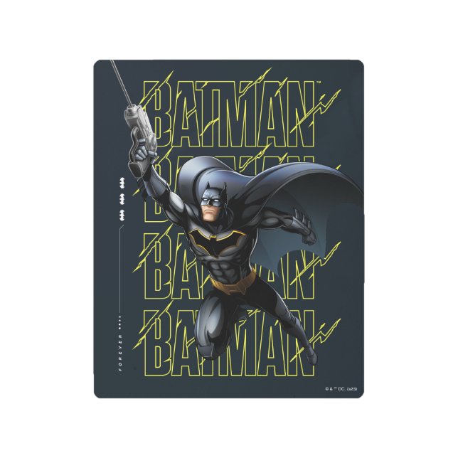 Forever Batman Grappling Hook Metal Print (Front)