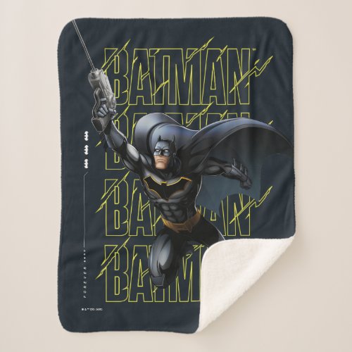 Forever Batman Grappling Hook Sherpa Blanket