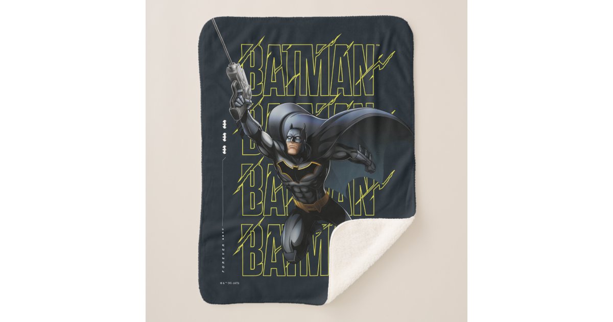 Forever Batman Grappling Hook Sherpa Blanket