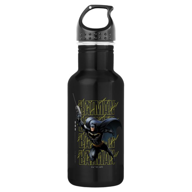 Forever Batman Grappling Hook Stainless Steel Water Bottle (Front)