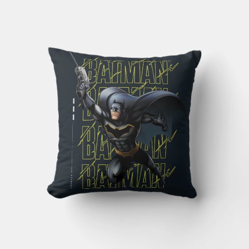 Forever Batman Grappling Hook Throw Pillow