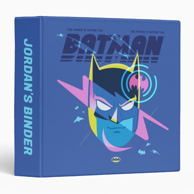 Forever Batman Light Up Head Graphic 3 Ring Binder (Front/Spine)