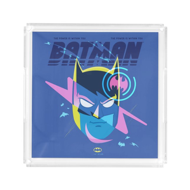 Forever Batman Light Up Head Graphic Acrylic Tray (Front)
