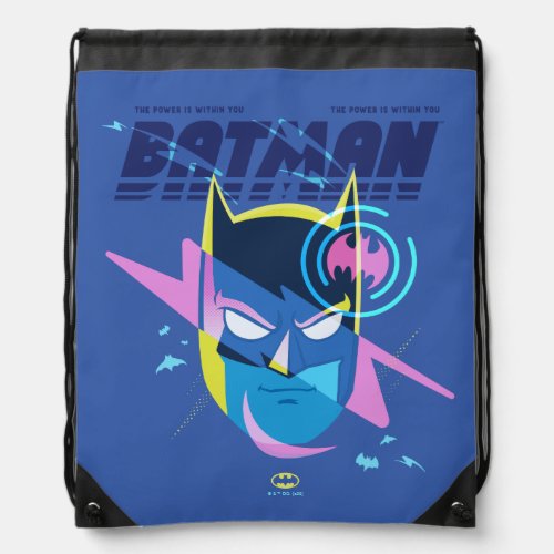 Forever Batman Light Up Head Graphic Drawstring Bag