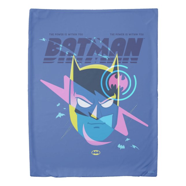 Forever Batman Light Up Head Graphic Duvet Cover (Front)