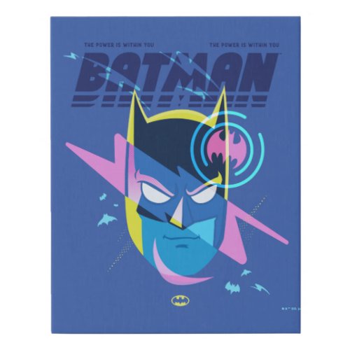 Forever Batman Light Up Head Graphic Faux Canvas Print
