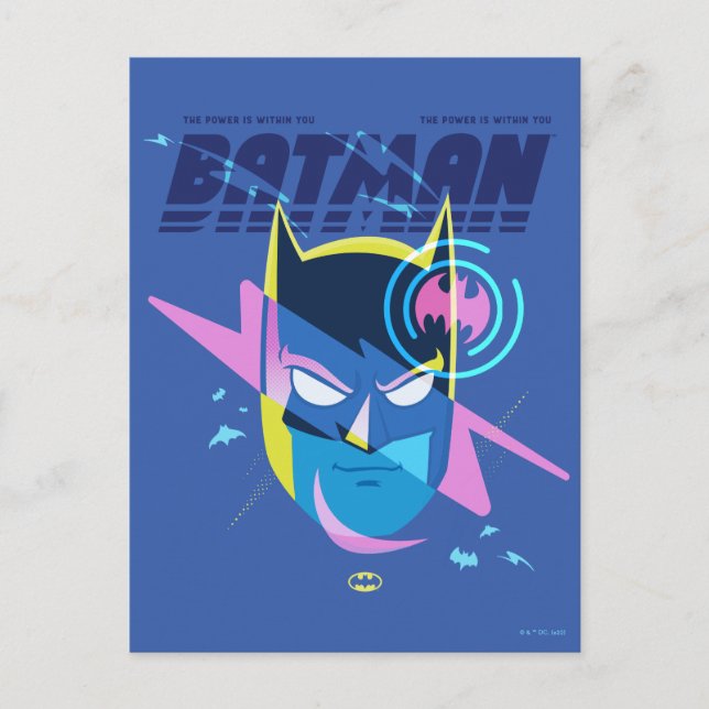 Forever Batman Light Up Head Graphic Postcard (Front)