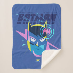 Forever Batman Light Up Head Graphic Sherpa Blanket