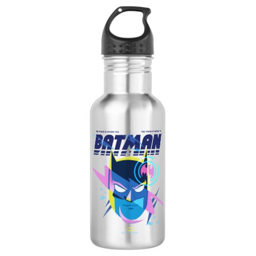 Forever Batman Light Up Head Graphic Stainless Steel Water Bottle