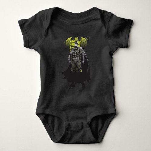 Forever Batman Power Up Character Art Baby Bodysuit